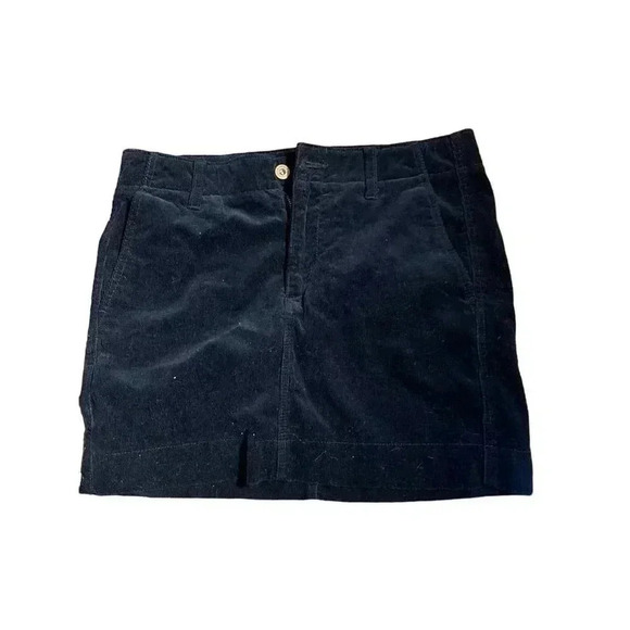 UNIQLO || BLACK CORDUROY MINI SKIRT ||  SZ S || PRE-OWNED GOOD CONDITION - Picture 1 of 3